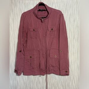 Black Label Dusty Rose Utility Jacket